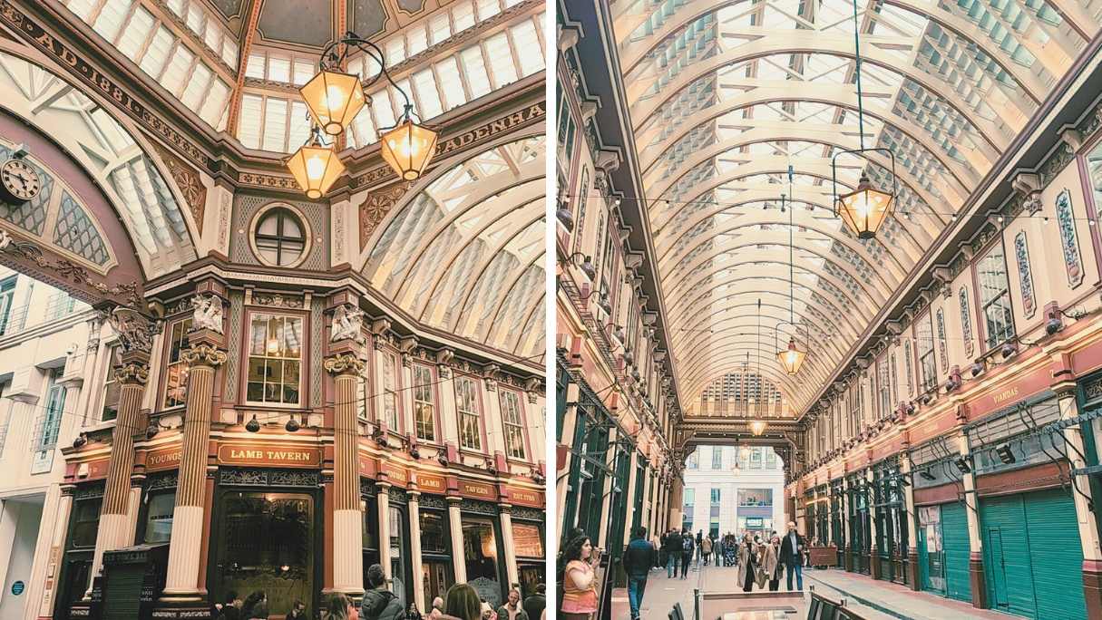 localizaciones harry potter en londres: leadenhall market y el callejon diagon
