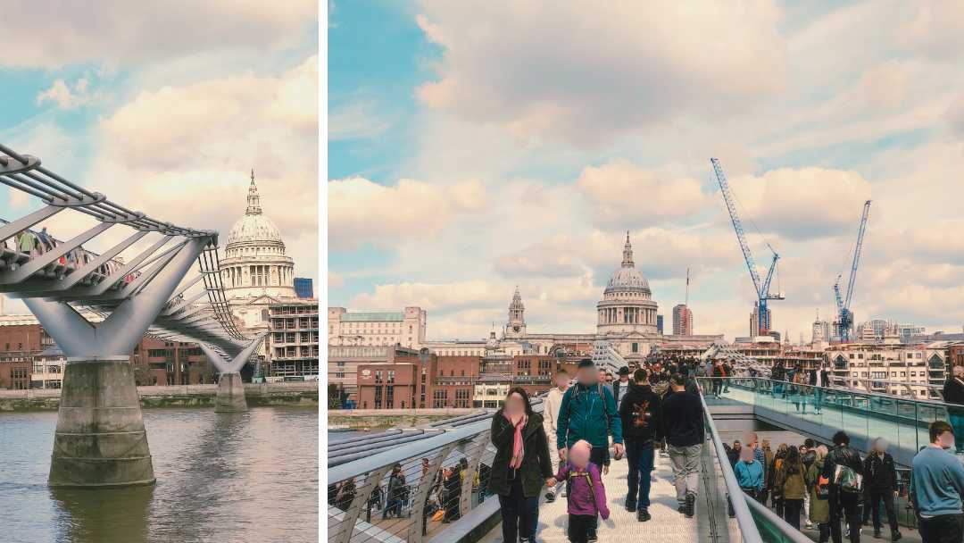 localizaciones harry potter en londres: millenium bridge y el ataque de los mortífagos